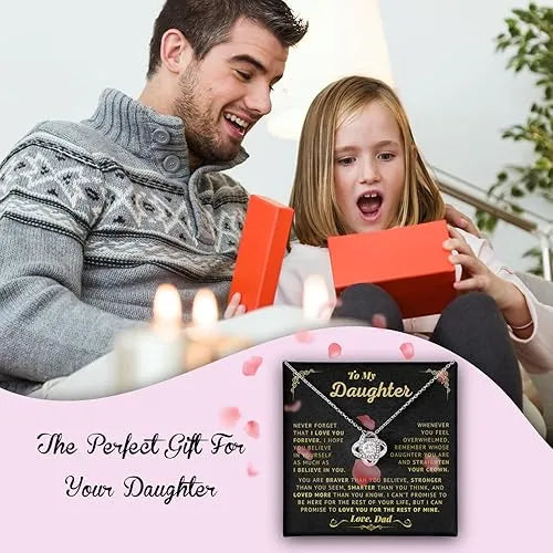 Necklace Silver Card Light Box