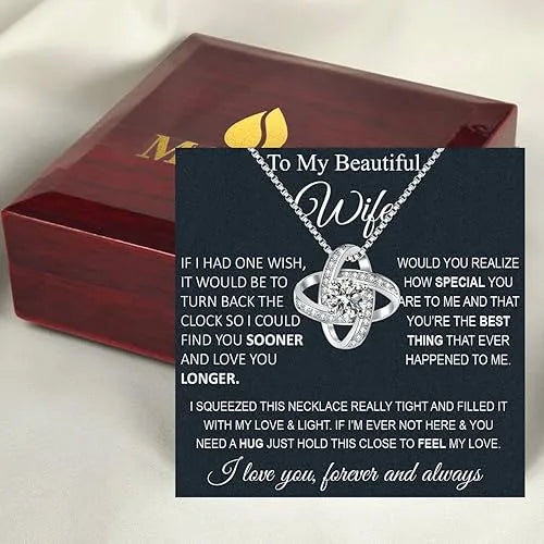 Necklace Silver Card Light Box